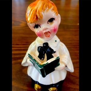 Vintage 1958 Kreiss Choir Caroler Graduate Boy Figurine Made In Japan.
